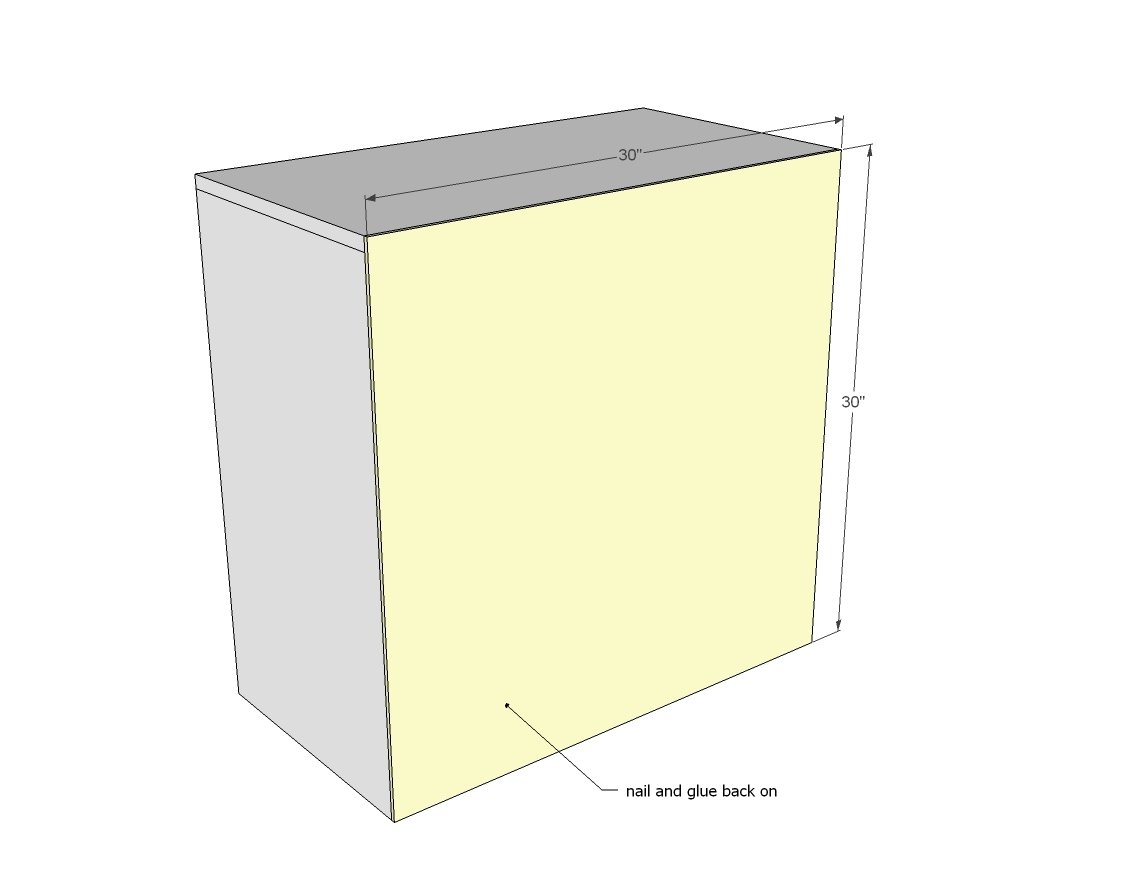Frameless Nightstands with Drawers and Shelves — step 3