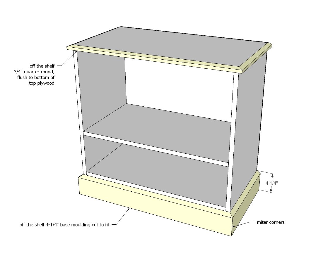 Frameless Nightstands with Drawers and Shelves — step 4