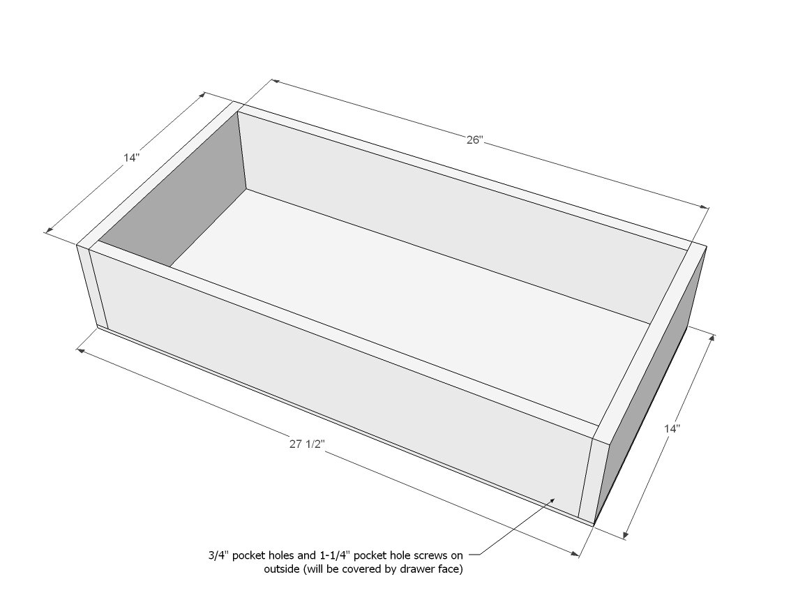 Frameless Nightstands with Drawers and Shelves — step 5