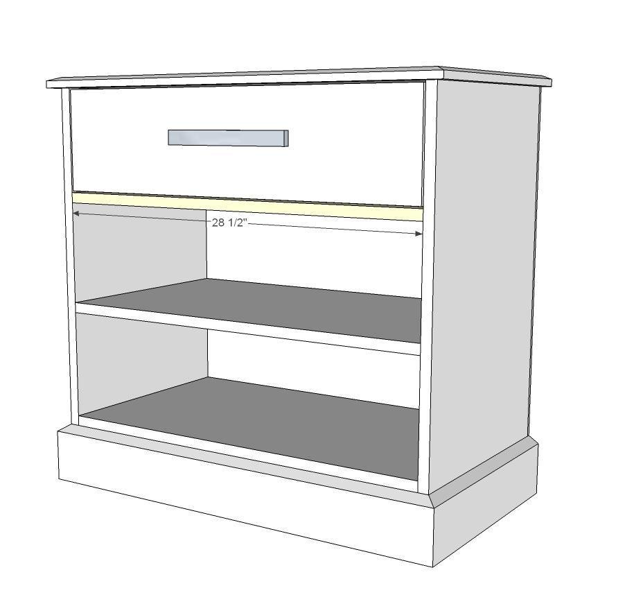 Frameless Nightstands with Drawers and Shelves — step 8