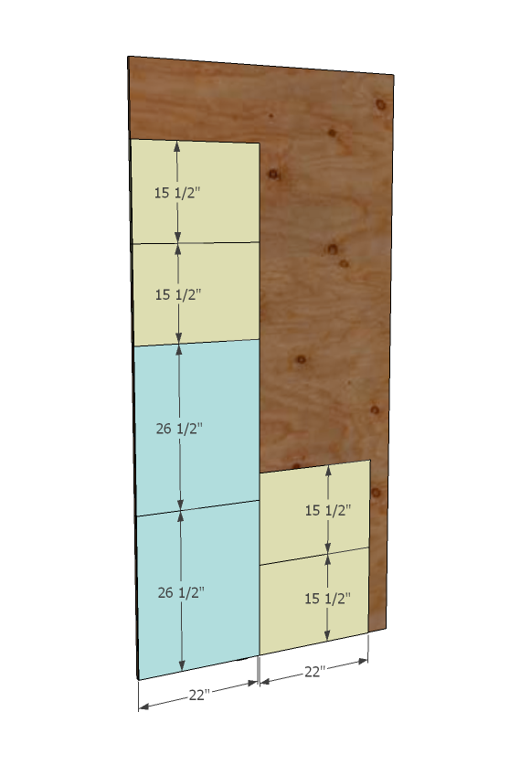 Frameless Office Open Shelf Base — step 1