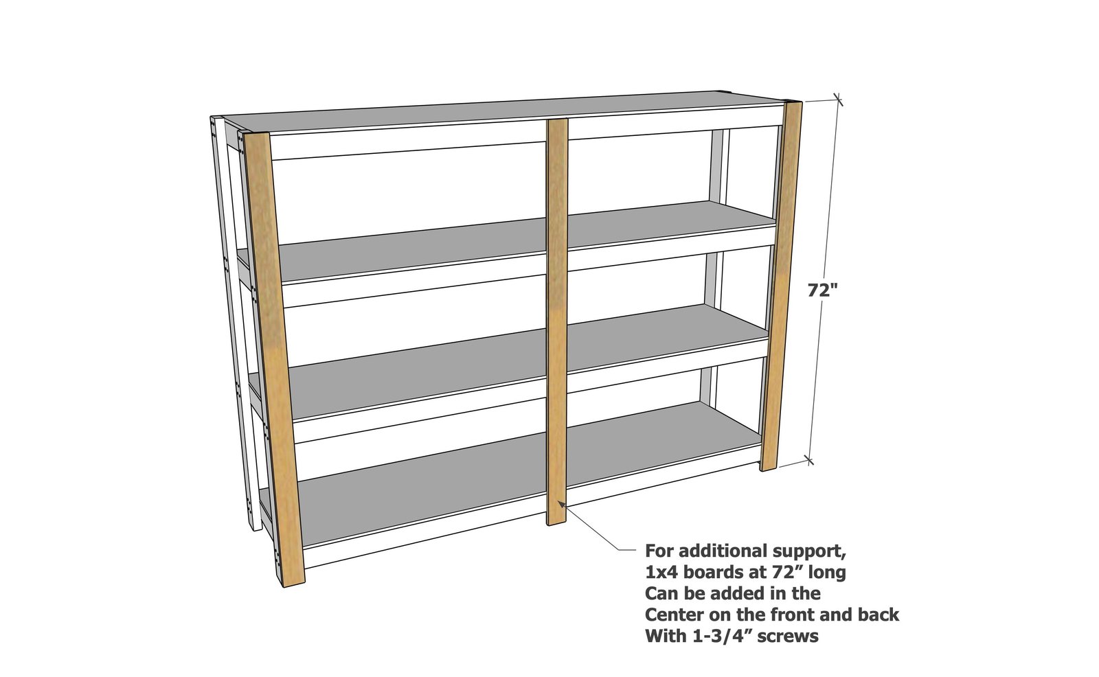 8-Foot Garage Shelving — step 4