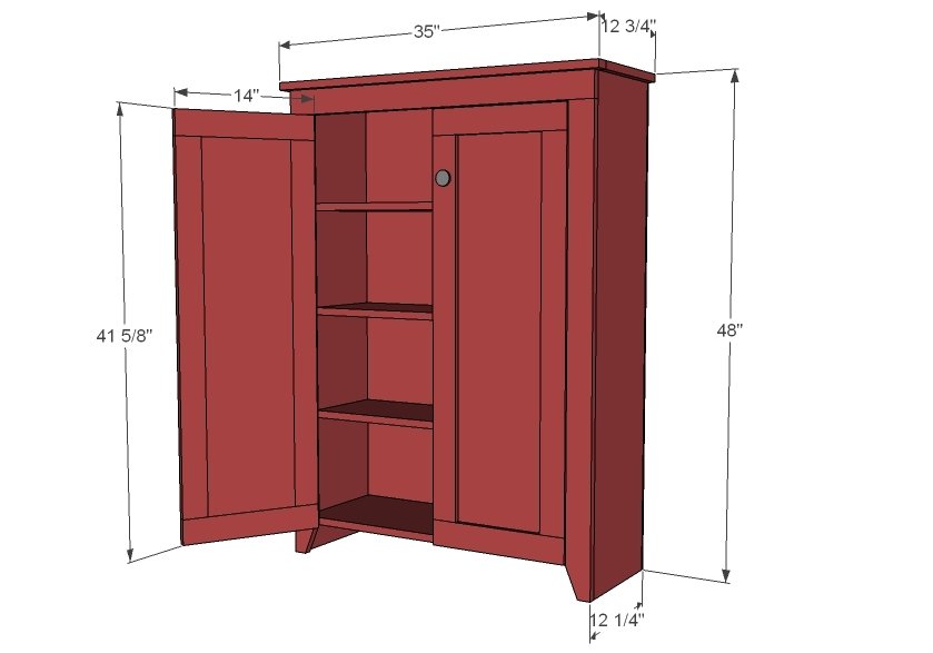 Jelly Cupboard dimension diagram 1