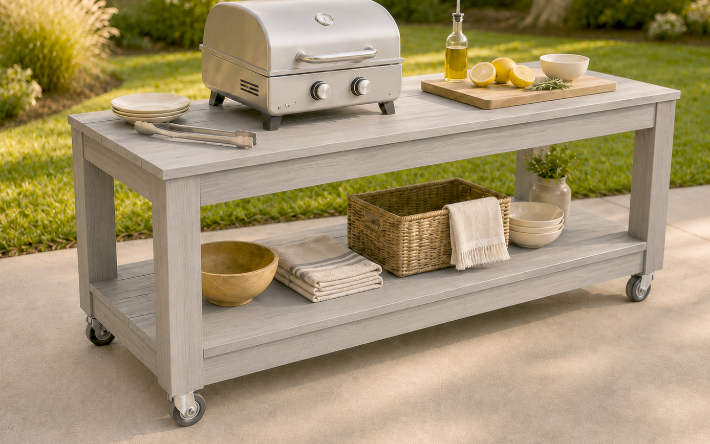 Outdoor Grill Cart