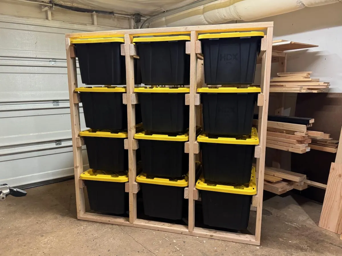 Tote Storage Rack Configurator and