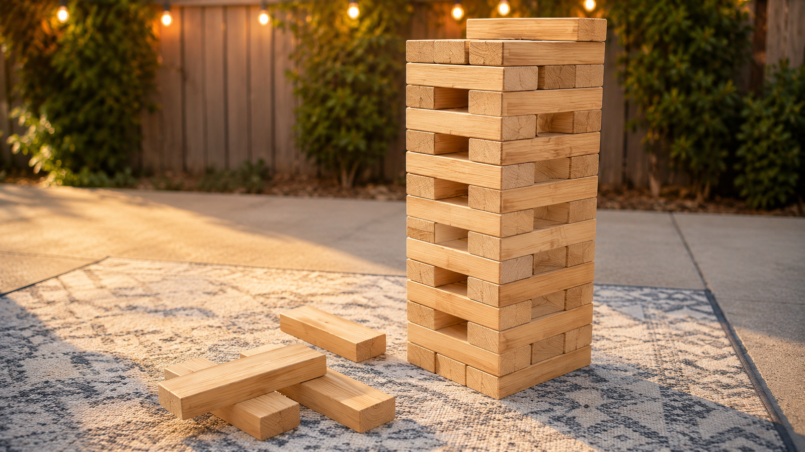 Giant Tumbling Tower Game
