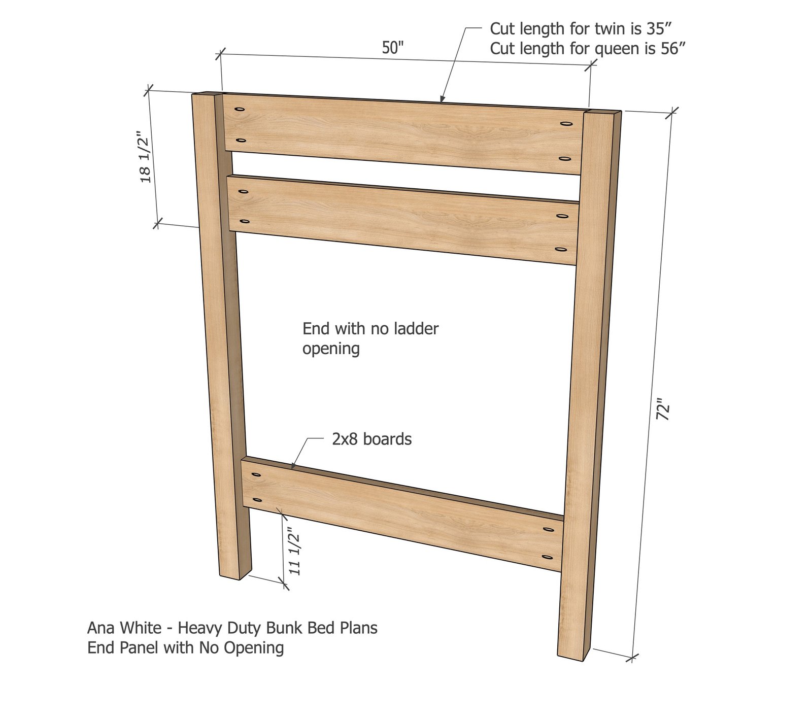 Heavy-Duty Bunk Bed Plans (Twin, Full, or Queen Sizes) — step 1