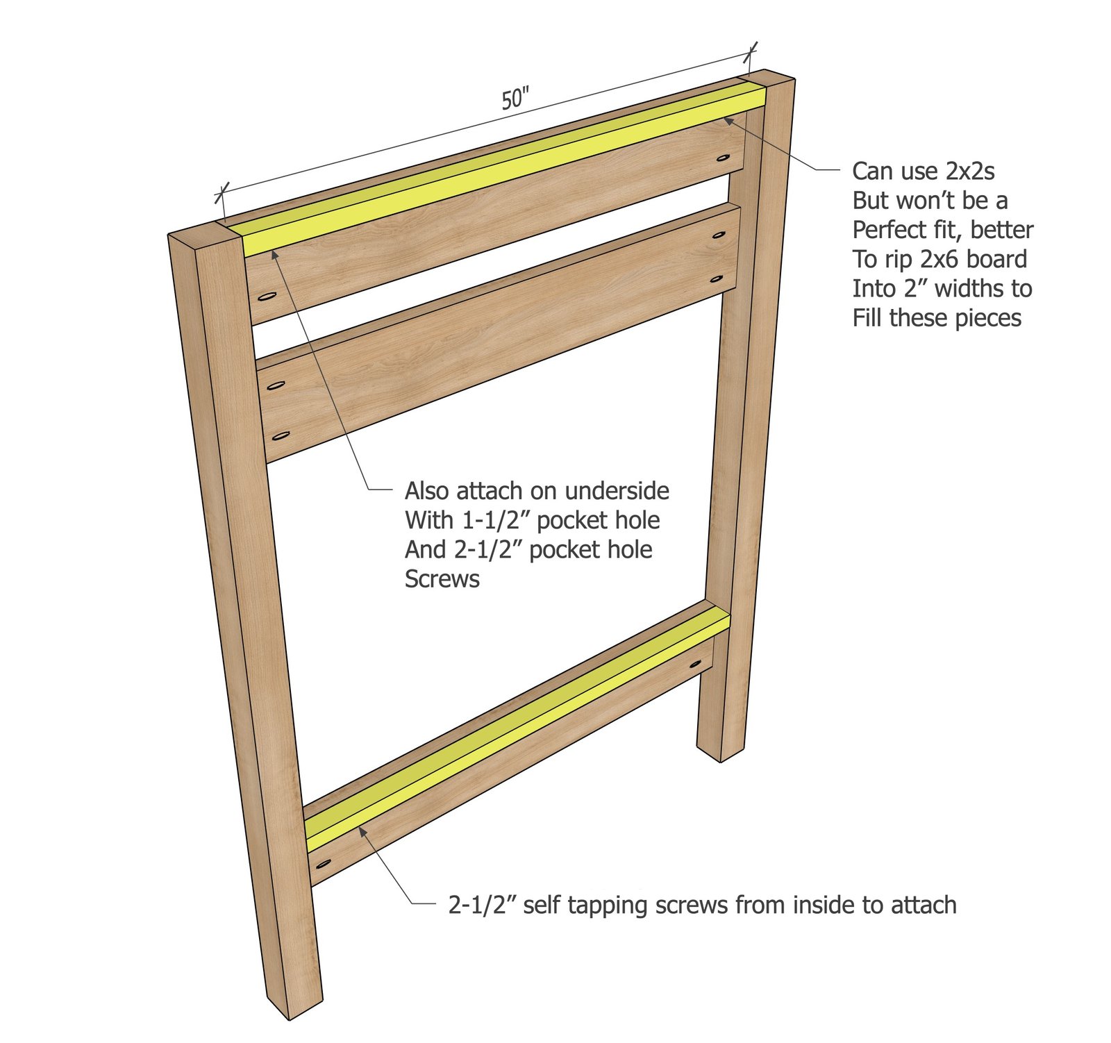 Heavy-Duty Bunk Bed Plans (Twin, Full, or Queen Sizes) — step 2