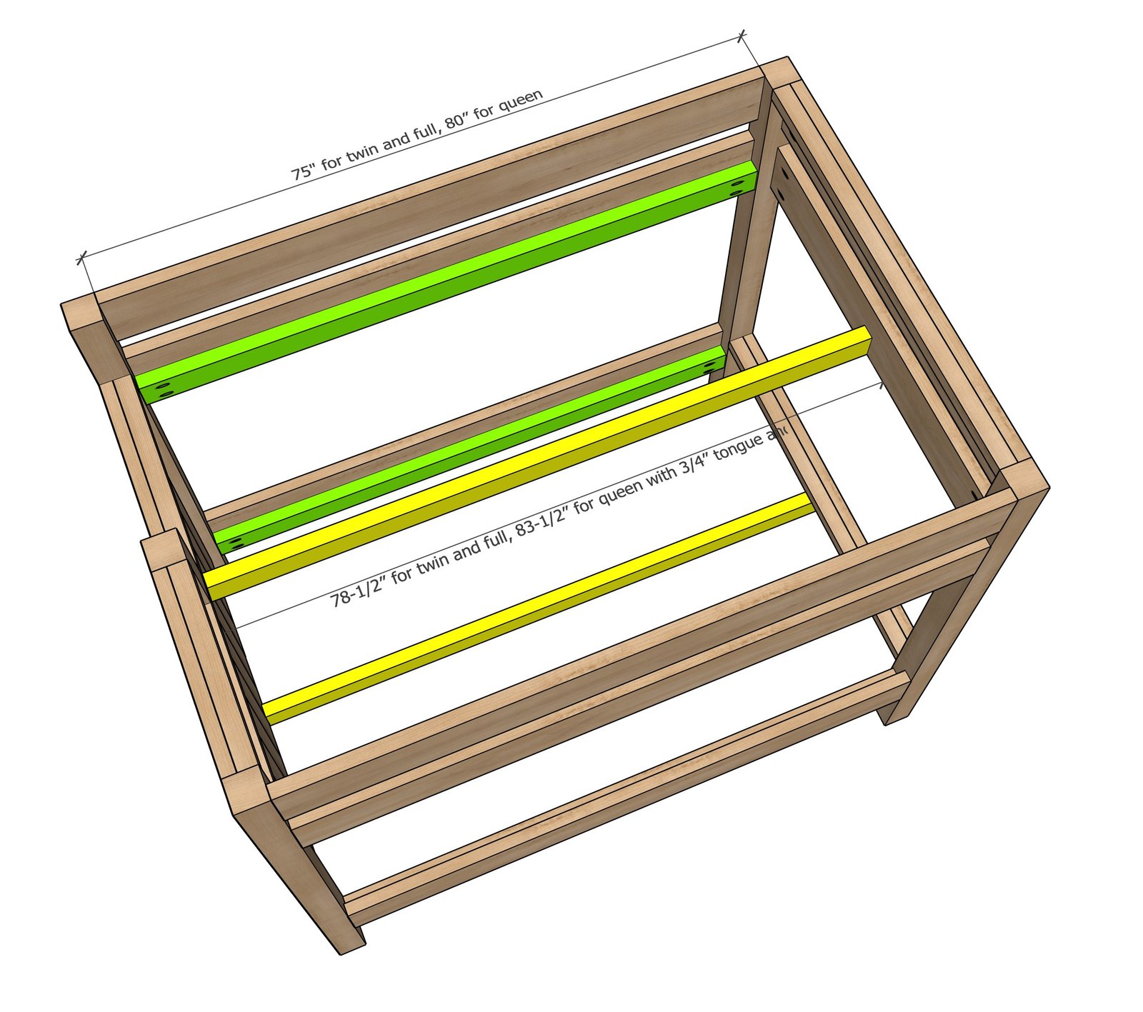 Heavy-Duty Bunk Bed Plans (Twin, Full, or Queen Sizes) — step 7