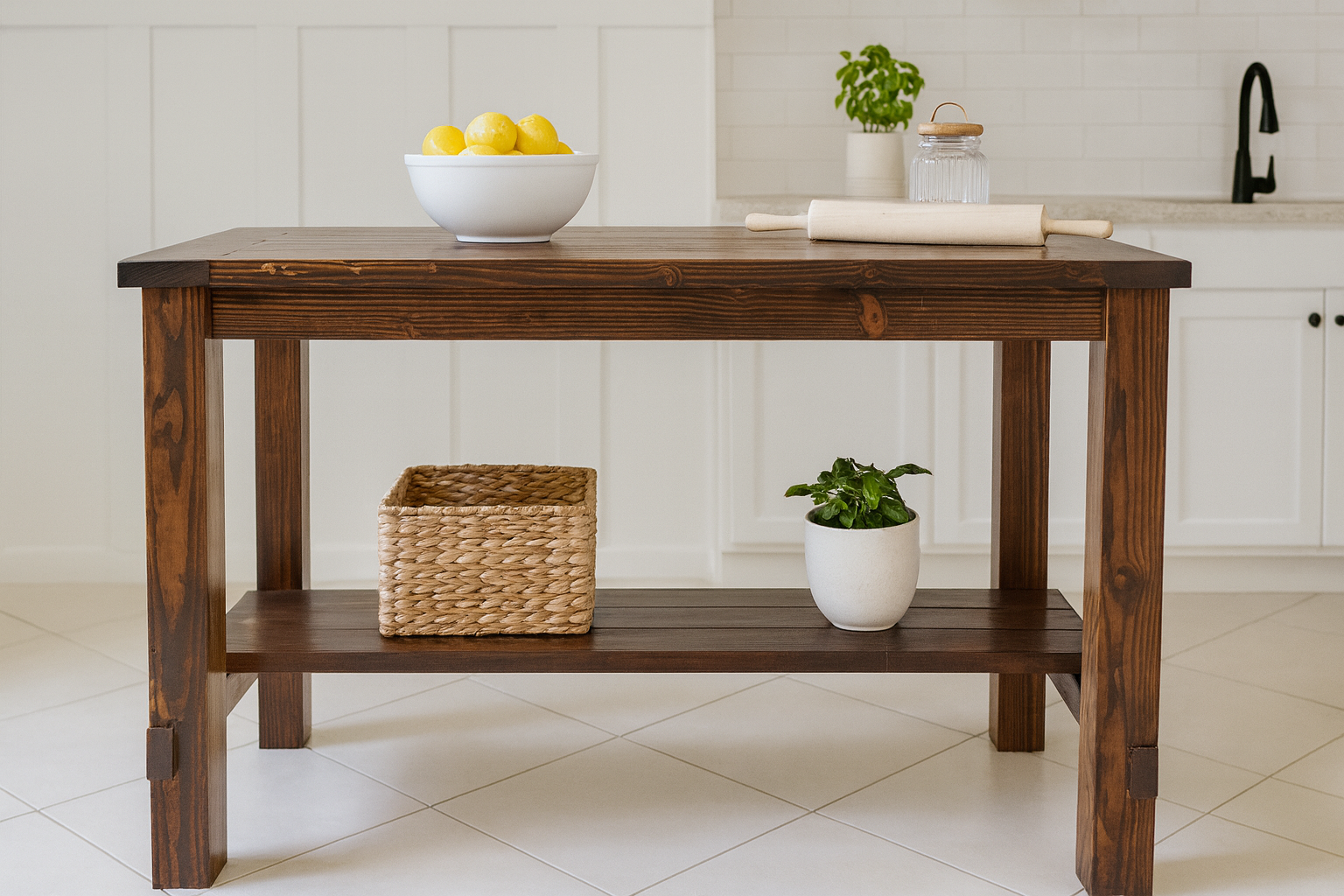 Plans: Classic Farmhouse Kitchen Island