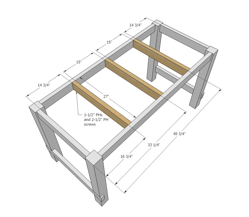 Plans: Classic Farmhouse Kitchen Island — step 4