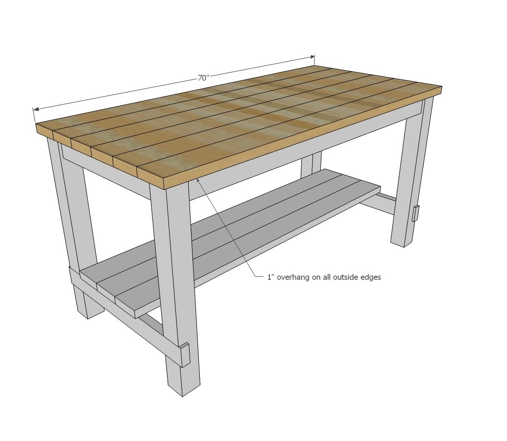 Plans: Classic Farmhouse Kitchen Island — step 6