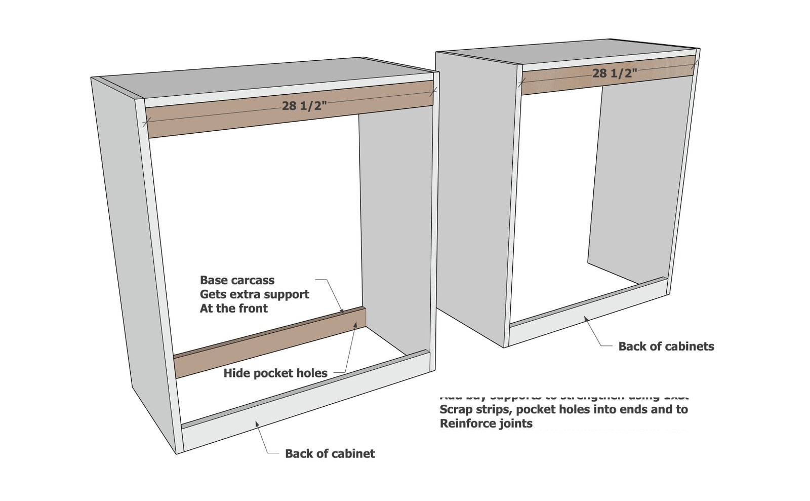 Plans: DIY Bathroom Tall Boy Cabinet — step 2