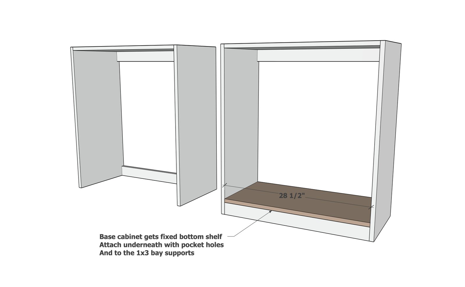 Plans: DIY Bathroom Tall Boy Cabinet — step 3