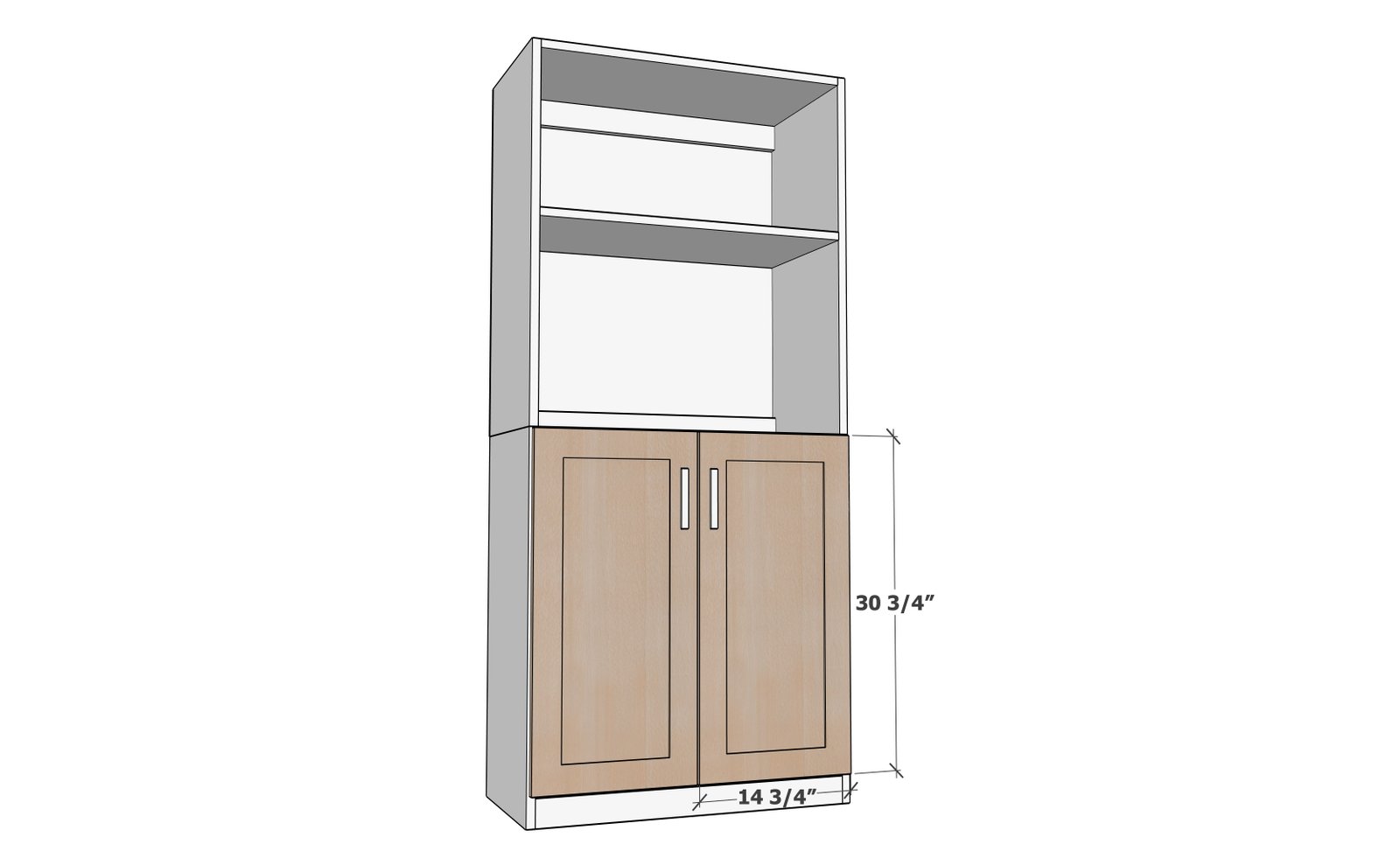 Plans: DIY Bathroom Tall Boy Cabinet — step 6