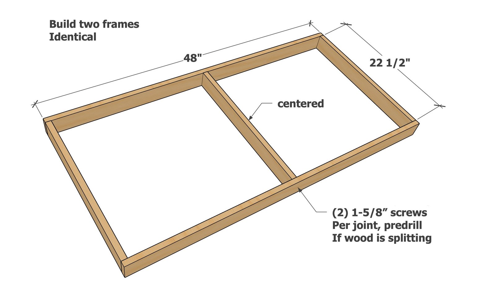 Plans Lightweight Cornhole Boards — step 1