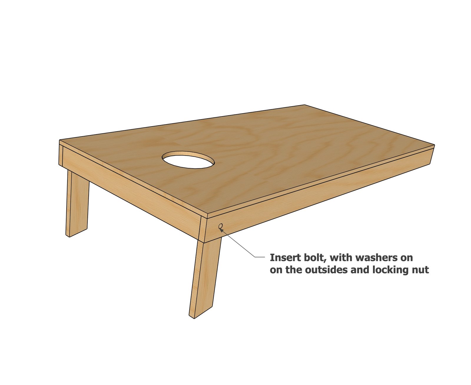 Plans Lightweight Cornhole Boards — step 5
