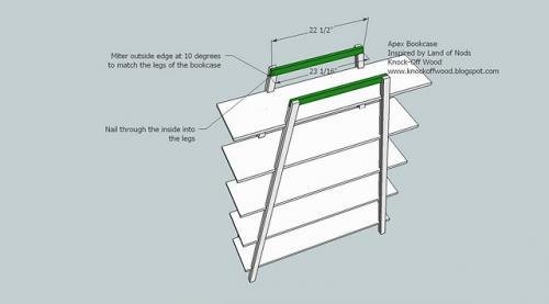 Freestanding Ladder Bookcase — step 4