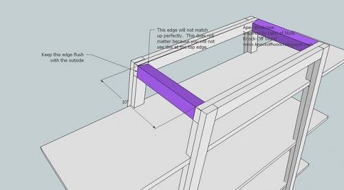 Freestanding Ladder Bookcase — step 6