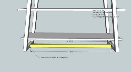 Freestanding Ladder Bookcase — step 8