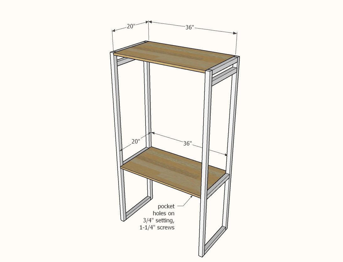 Freestanding Laundry Basket Closet — step 2