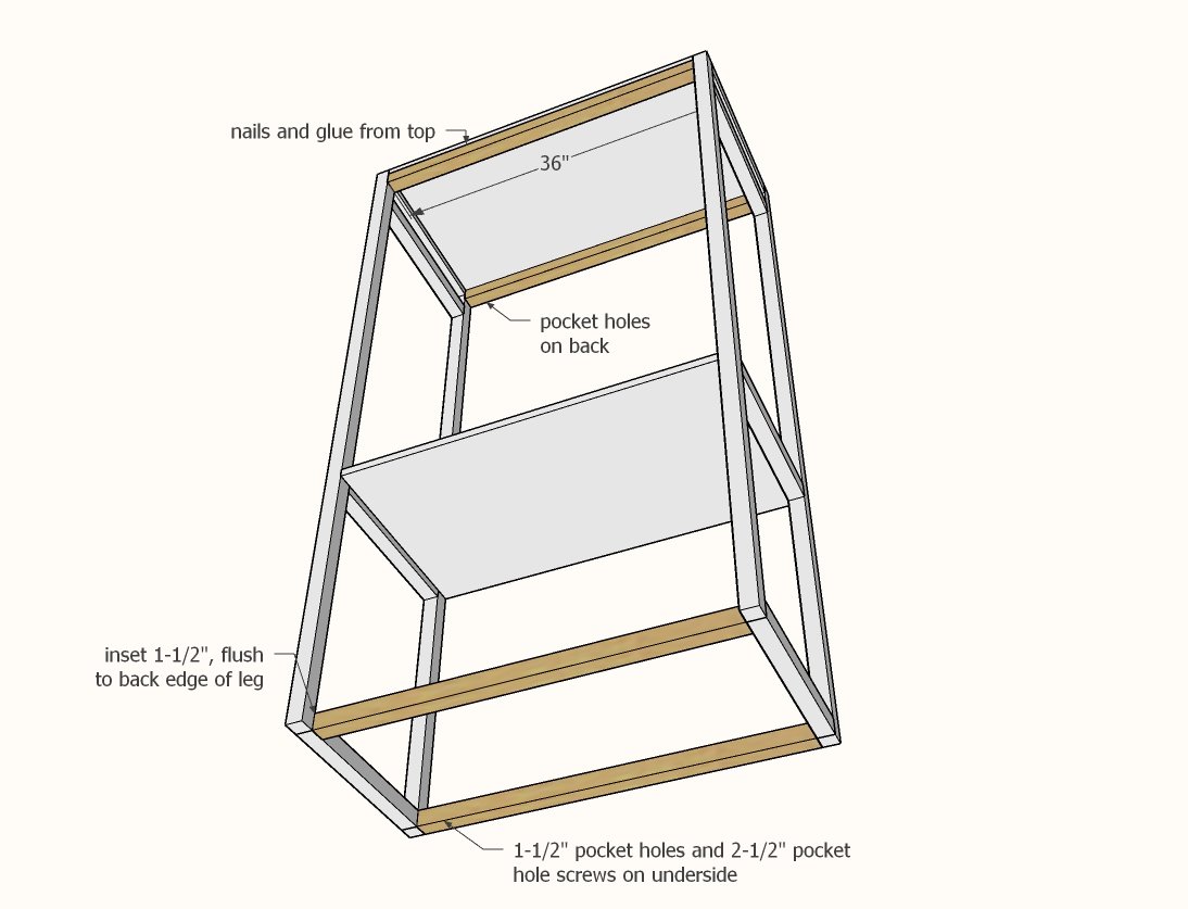 Freestanding Laundry Basket Closet — step 3
