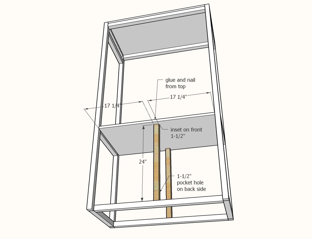 Freestanding Laundry Basket Closet — step 4