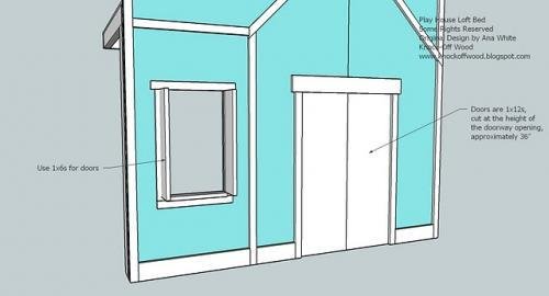 Full Height Playhouse Loft Bed — step 9