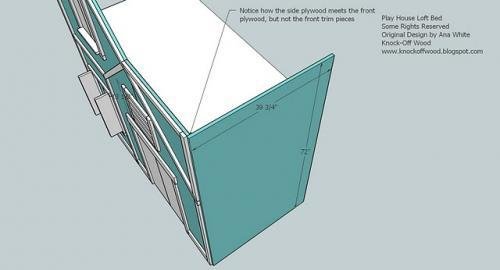 Full Height Playhouse Loft Bed — step 12