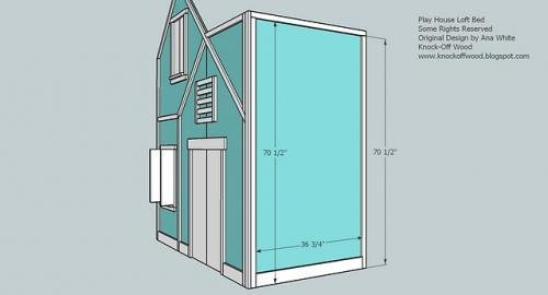 Full Height Playhouse Loft Bed — step 14