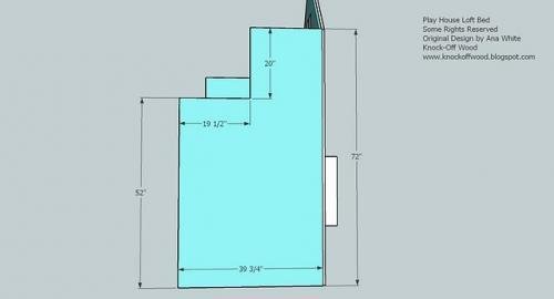 Full Height Playhouse Loft Bed — step 15