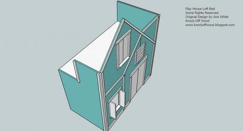 Full Height Playhouse Loft Bed — step 16