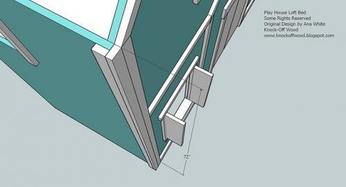 Full Height Playhouse Loft Bed — step 17