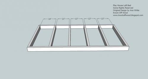 Full Height Playhouse Loft Bed — step 1