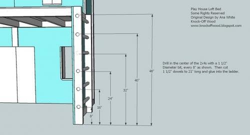 Full Height Playhouse Loft Bed — step 19