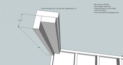 Full Height Playhouse Loft Bed — step 4