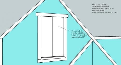 Full Height Playhouse Loft Bed — step 8