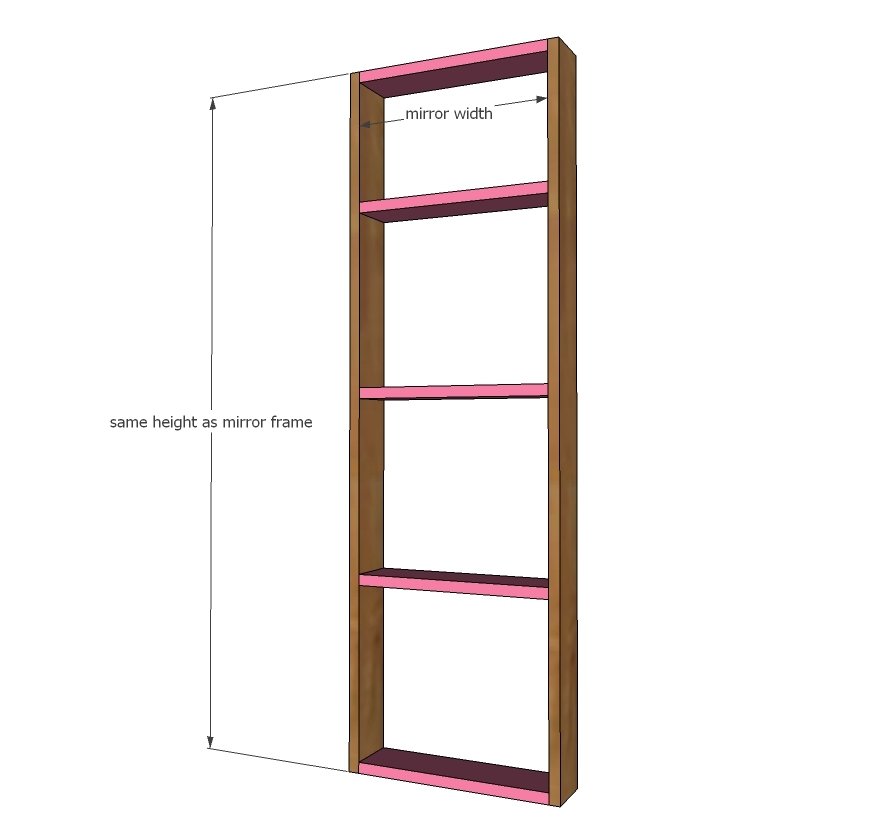 Full Length Mirror with Sliding Storage Cabinet — step 5