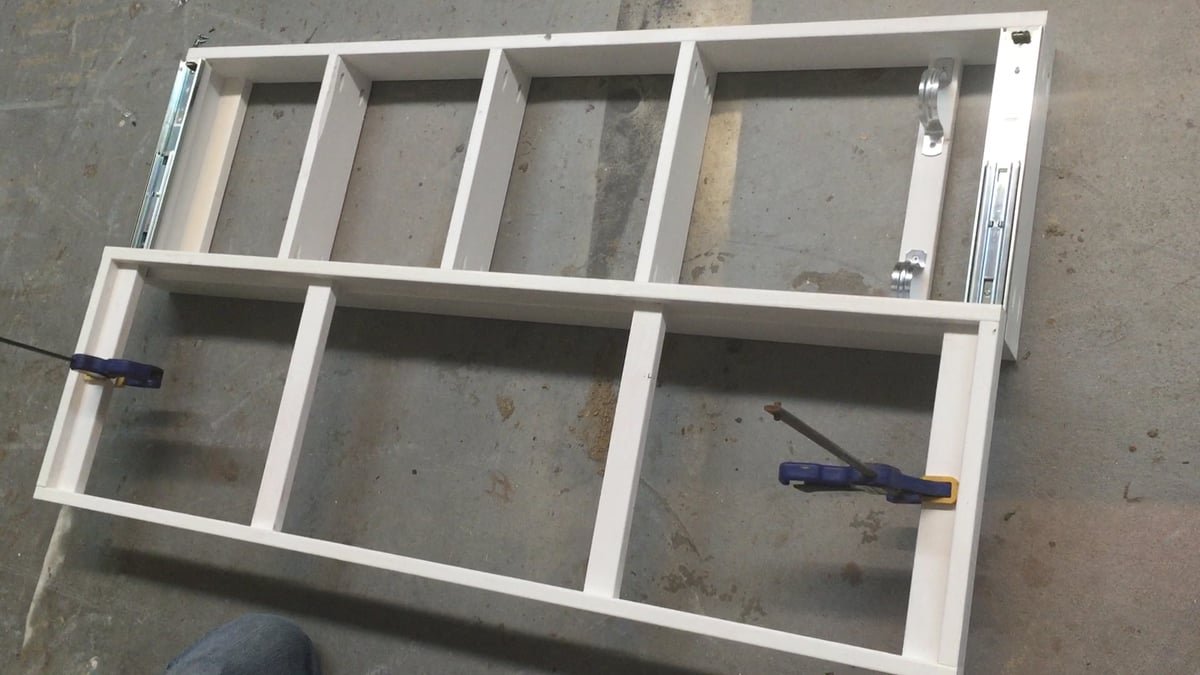 Full Length Mirror with Sliding Storage Cabinet — step 8