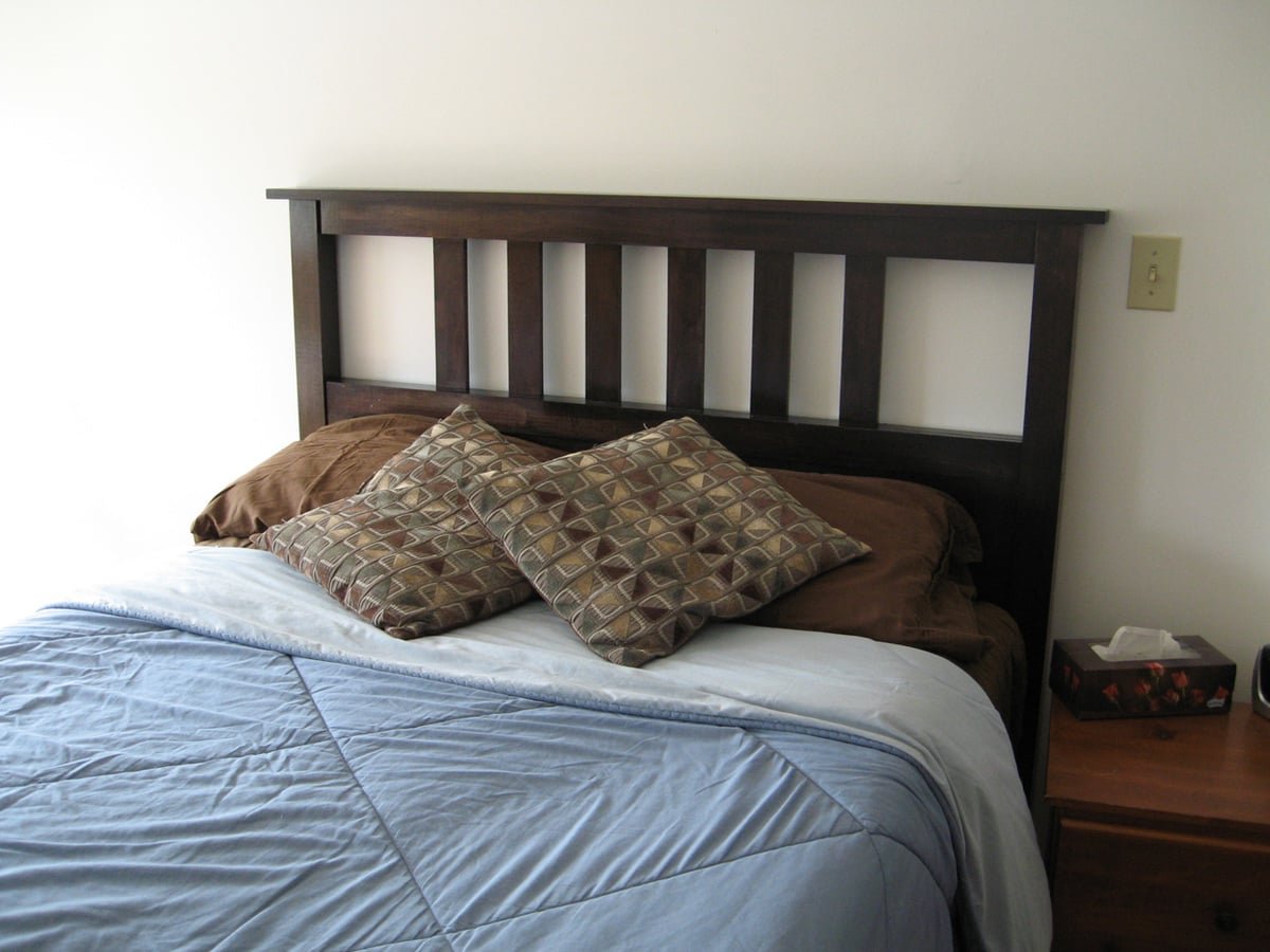 Full Size Slatted Headboard