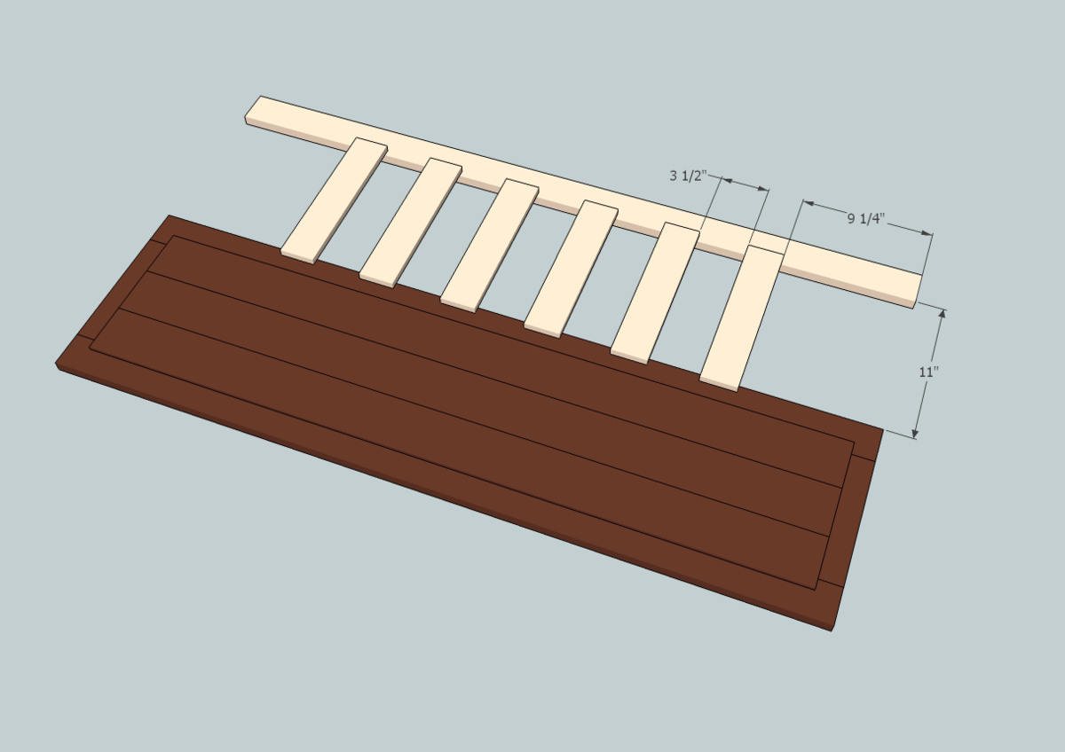 Full Size Slatted Headboard — step 4