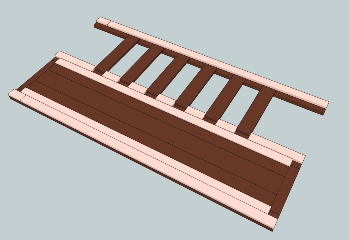 Full Size Slatted Headboard — step 5