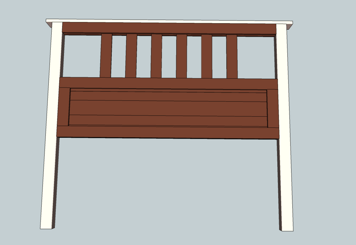 Full Size Slatted Headboard — step 7