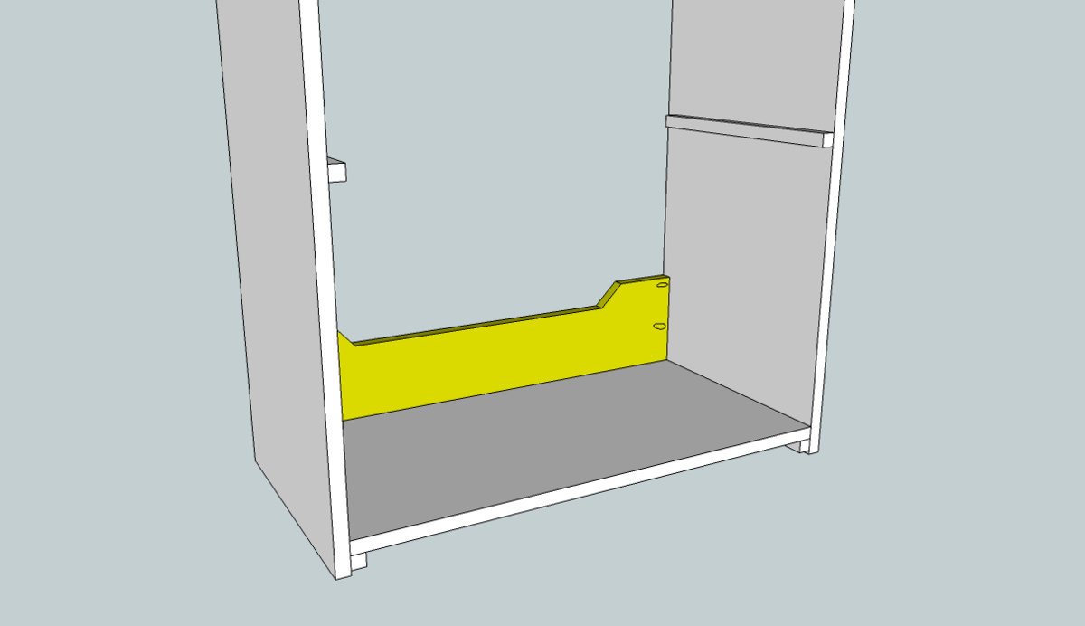 Full Toy box bookcase — step 2