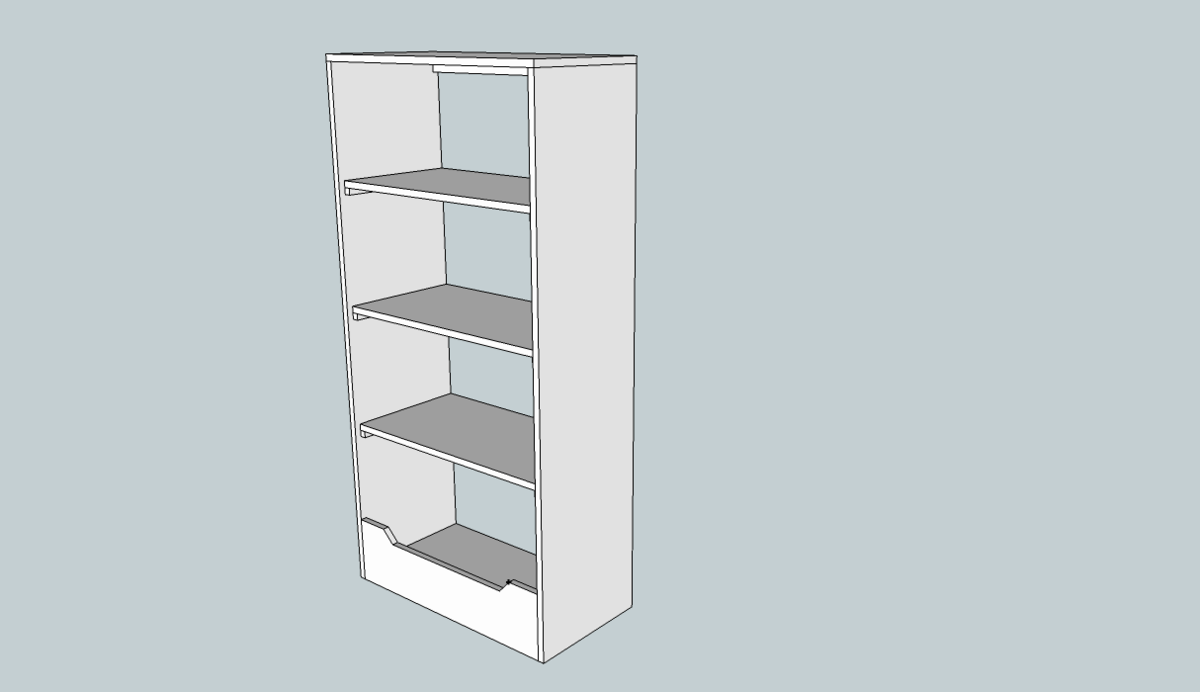Full Toy box bookcase — step 6