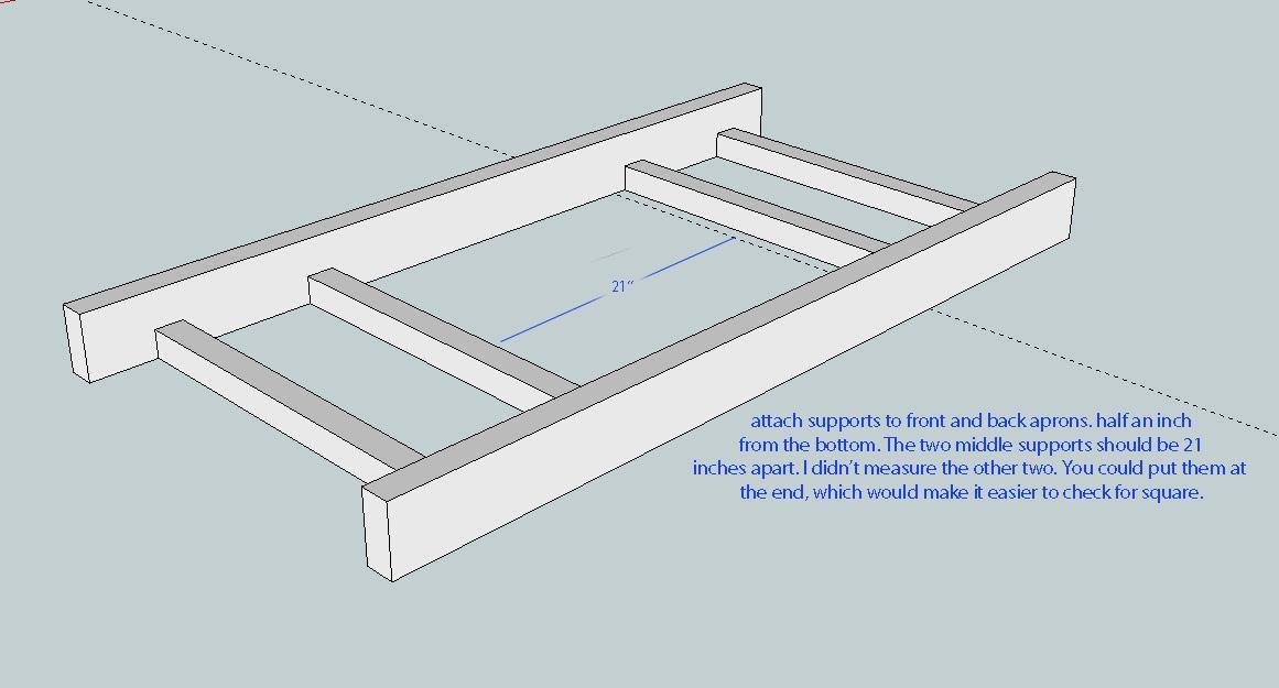 Garden Bench — step 1