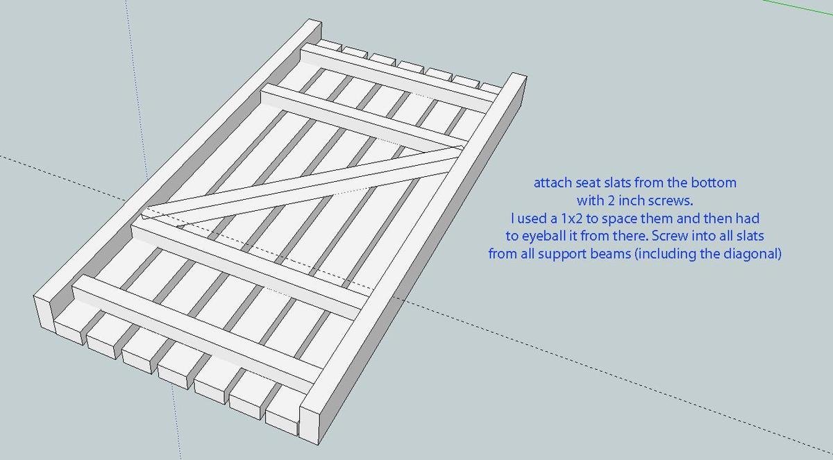 Garden Bench — step 3