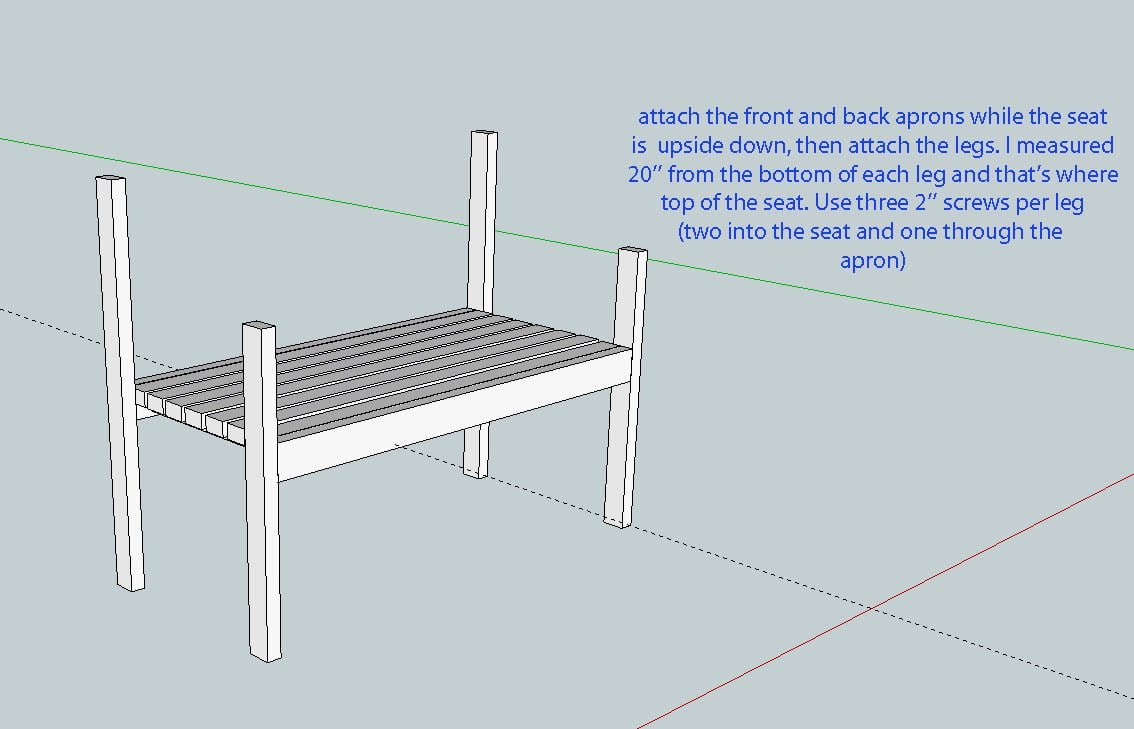 Garden Bench — step 4