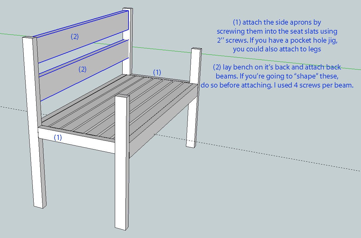 Garden Bench — step 5
