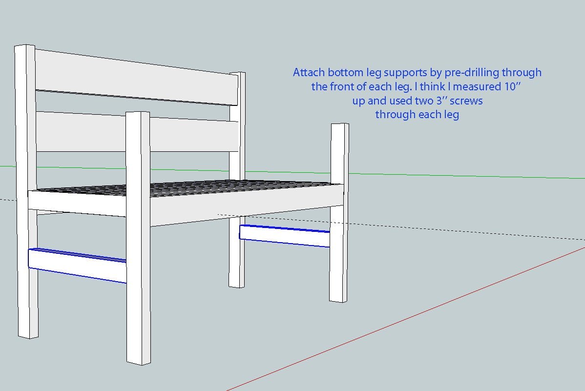 Garden Bench — step 6